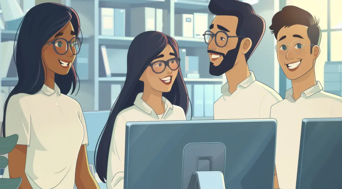 Work team digital art